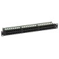 Patch Panel 1U 48 Ports Cat.6 RJ45 + cable clamp Patch Panel 1U 48 Ports Cat.6 RJ45 + cable clamp