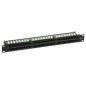 Patch Panel 1U 48 Ports Cat.6 RJ45 + cable clamp