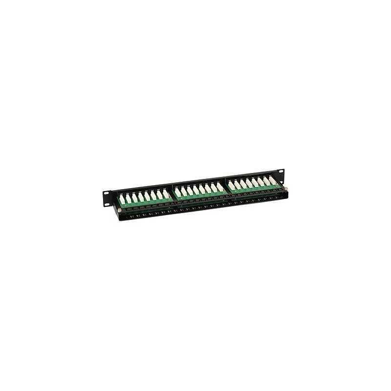 Patch Panel 1U 48 Porte Cat.6 RJ45 + fermacavo