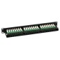Patch Panel 1U 48 Ports Cat.6 RJ45 + cable clamp