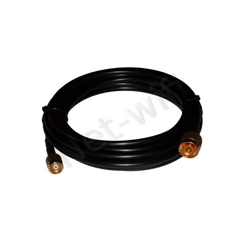 Cavo prolunga per antenne wifi RF240 N-maschio : RP-TNC maschio Cavo prolunga per antenne wifi RF240 N-maschio : RP-TNC maschio