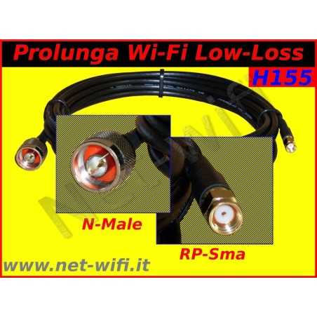 Prolunga H155 RP-SMA : N-male