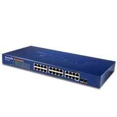 switch 24 porte 10/100/1000 + 2 SFP Gigabit Tenda