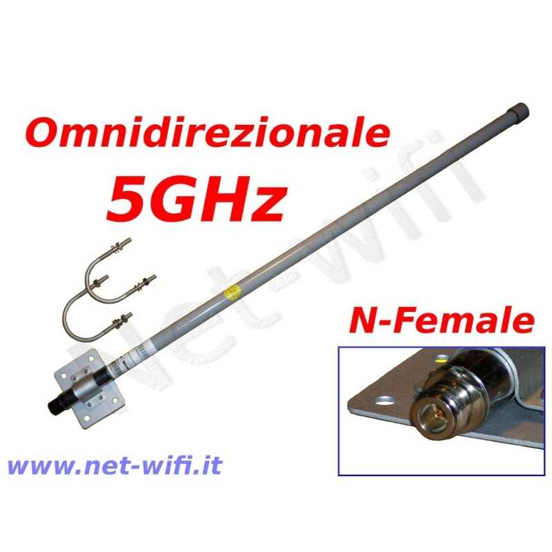 Antenna omnidirezionale da esterni 5GHz 10dBi Antenna omnidirezionale da esterni 5GHz 10dBi