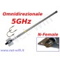 Antena omnidireccional exterior 5GHz 10dBi