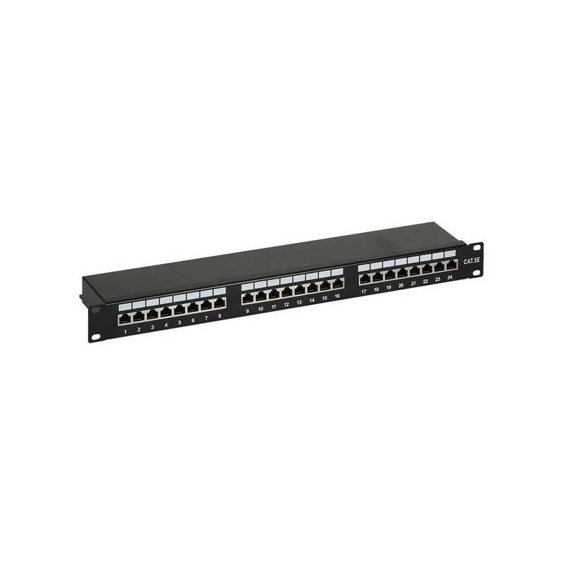 Patch Panel 1U 24 Puertos Cat.5e FTP RJ45 Patch Panel 1U 24 Puertos Cat.5e FTP RJ45
