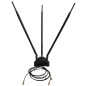 Base magnética + 3 antenas Wi-Fi 9dBi + 3 cables con enchufe rp-sma de 2m
