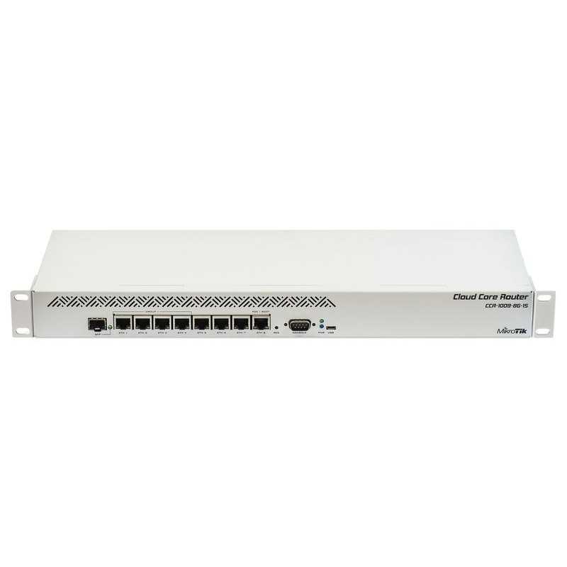 CCR1009-8G-1S 8x Gigabit Ethernet. 1xSFP de 9 núcleos MikroTik CCR1009-8G-1S 8x Gigabit Ethernet. 1xSFP de 9 núcleos MikroTik