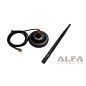 Antena omnidireccional 5dBi + base magnética alfa network ARS-H002 Antena omnidireccional 5dBi + base magnética alfa network ARS-H002