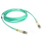 Multimodal optical fiber patch cord 2xLC + 2xLC duplex cable OM3 