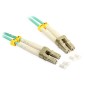 Multimodal optical fiber patch cord 2xLC + 2xLC duplex cable OM3 