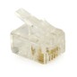 100 RJ11 4-pole plug connectors for telephone cable