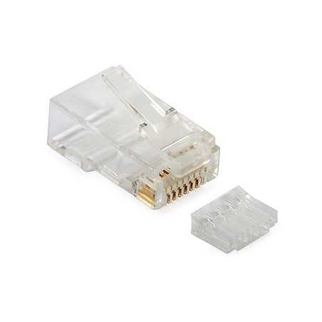 100 Connettori RJ45 per cavo Cat.6 solid UTP