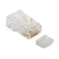 100 Connettori RJ45 per cavo Cat.6 solid UTP